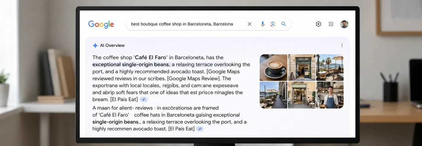 Resultado de búsqueda en Google con overview de IA